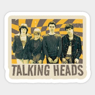 Talking Heads - retro vintage Sticker